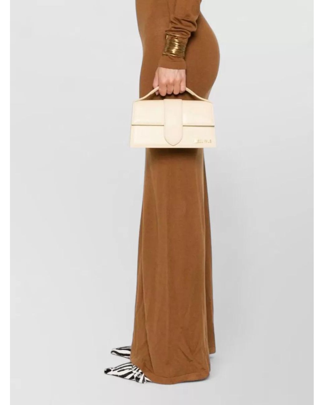 Jacquemus Natural Le Grand Bambino Leather Cross-Body Bag