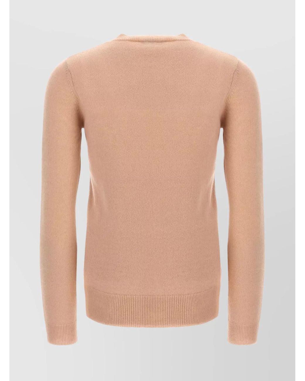 Max Mara White Crew Neck Knit Sweater