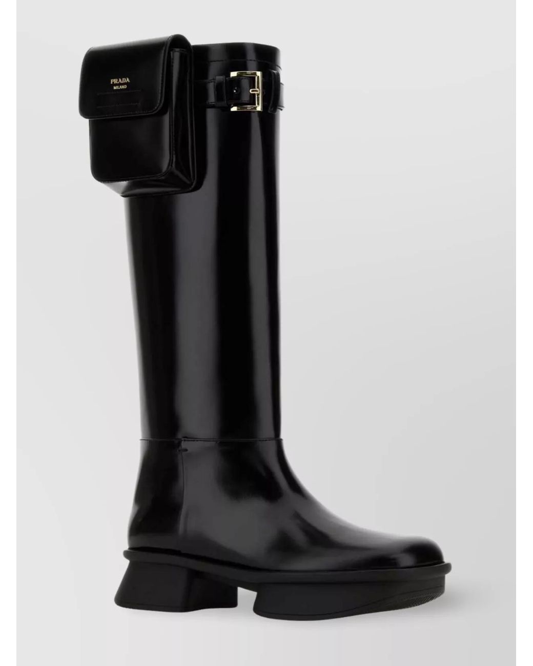 Prada Black Leather Boots