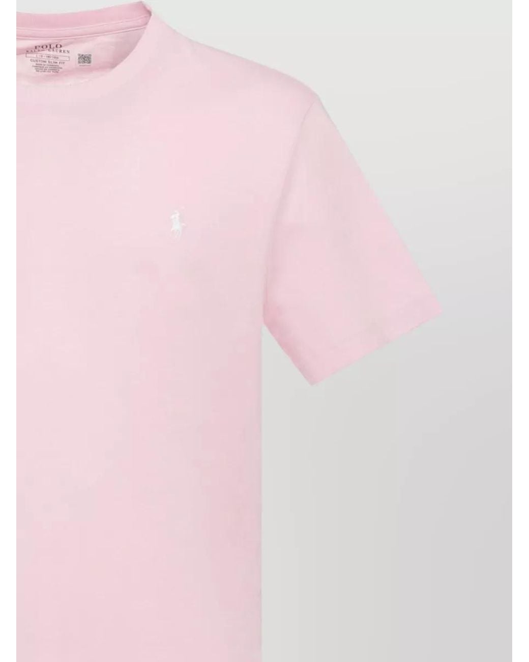 Ralph Lauren Pink Short-Sleeve Cotton T-Shirt for men