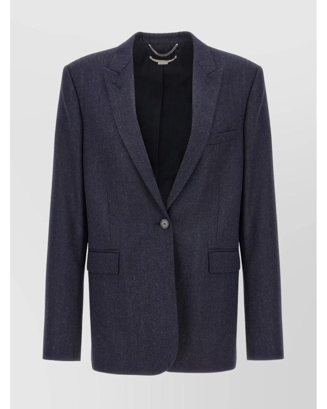 Stella McCartney Blue Single-Breasted Blazer