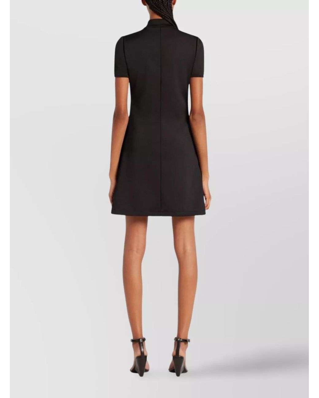 Courreges Black Slim-Fit Mini Dress