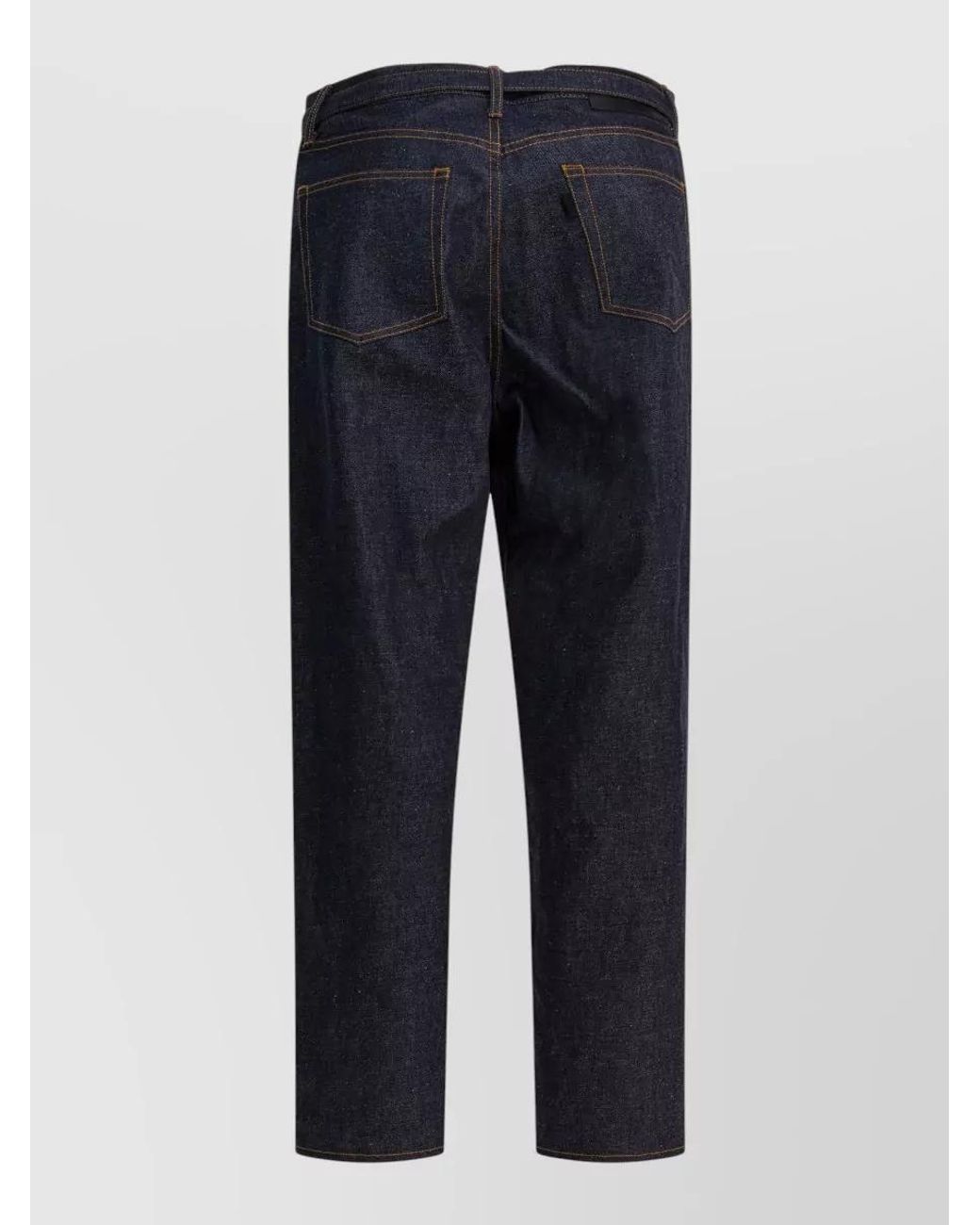 Sacai Blue Cotton Relaxed-Fit Straight-Leg Trousers for men
