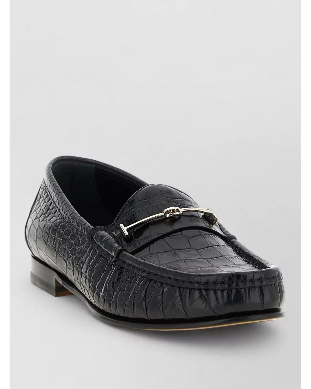 Tom Ford Black Leather Loafers for men