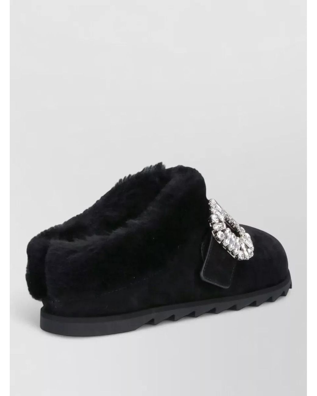 Roger Vivier Black Leather Mules