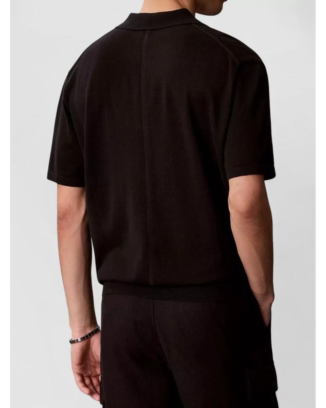 Calvin Klein Black Polo Shirt for men