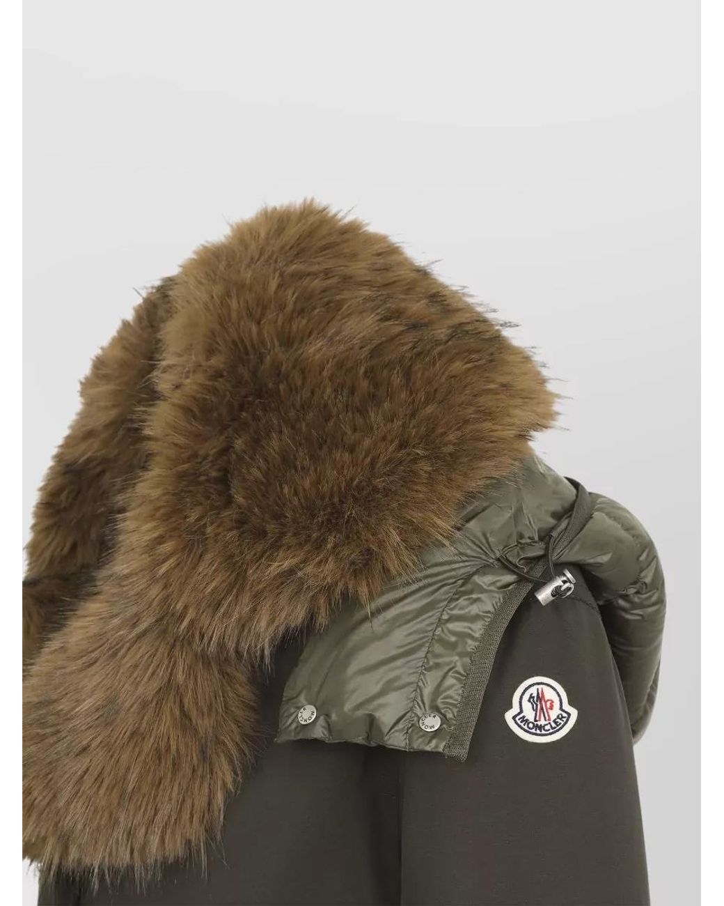 Moncler Multicolor Down Long Hooded Puffer Jacket
