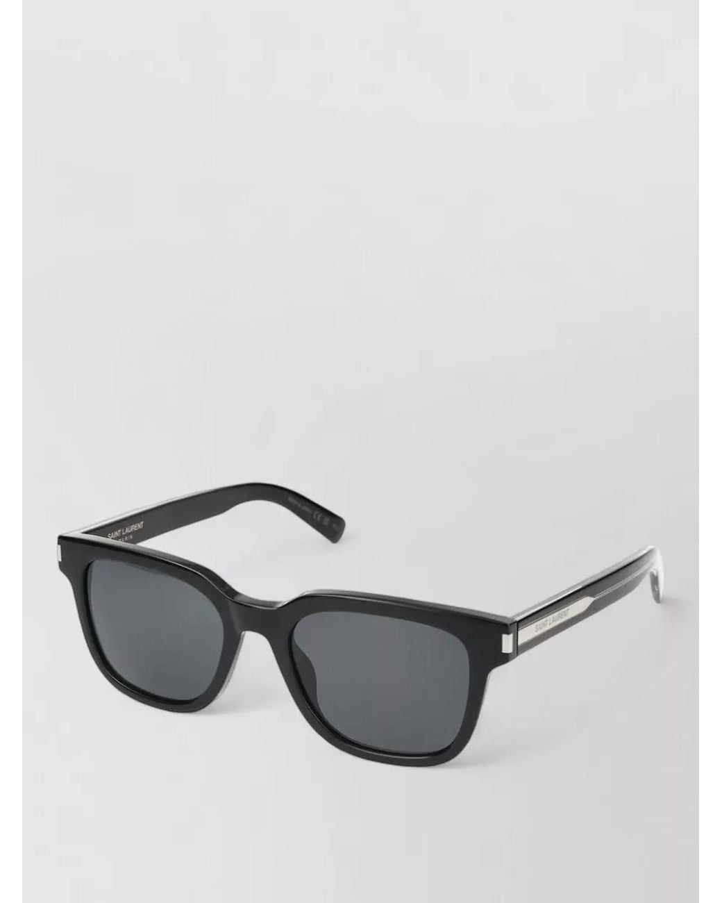 Saint Laurent Gray Acetate Sunglasses for men