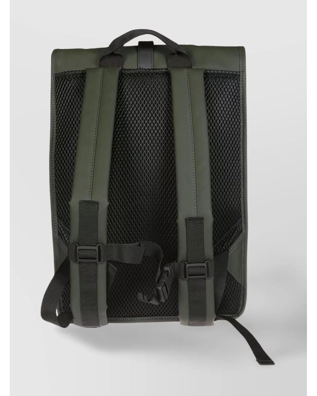 Rains Green Rolltop Backpack for men