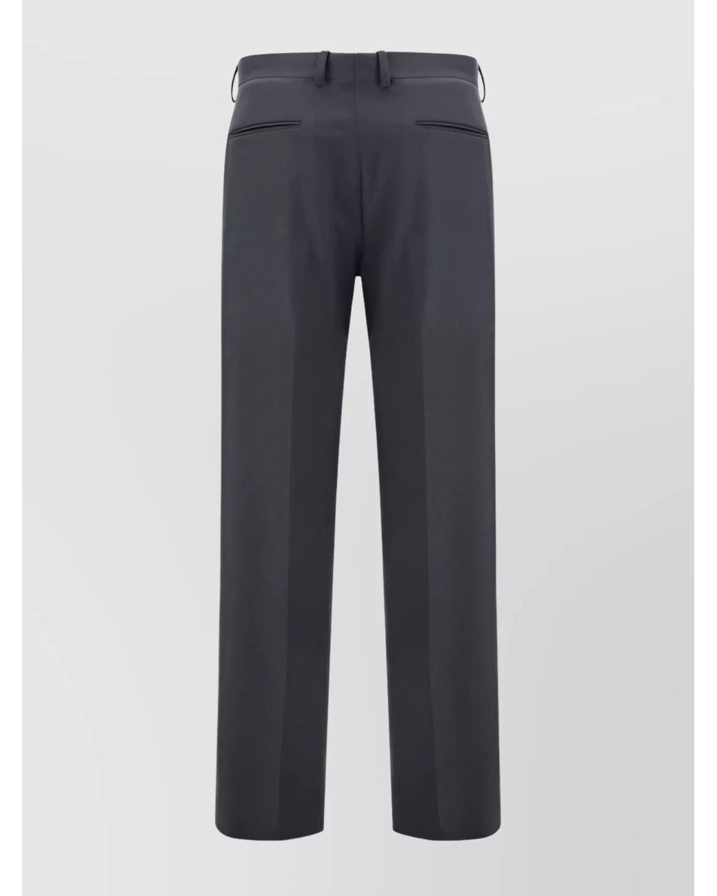 Fendi Blue Cashmere Straight-Leg Trousers for men