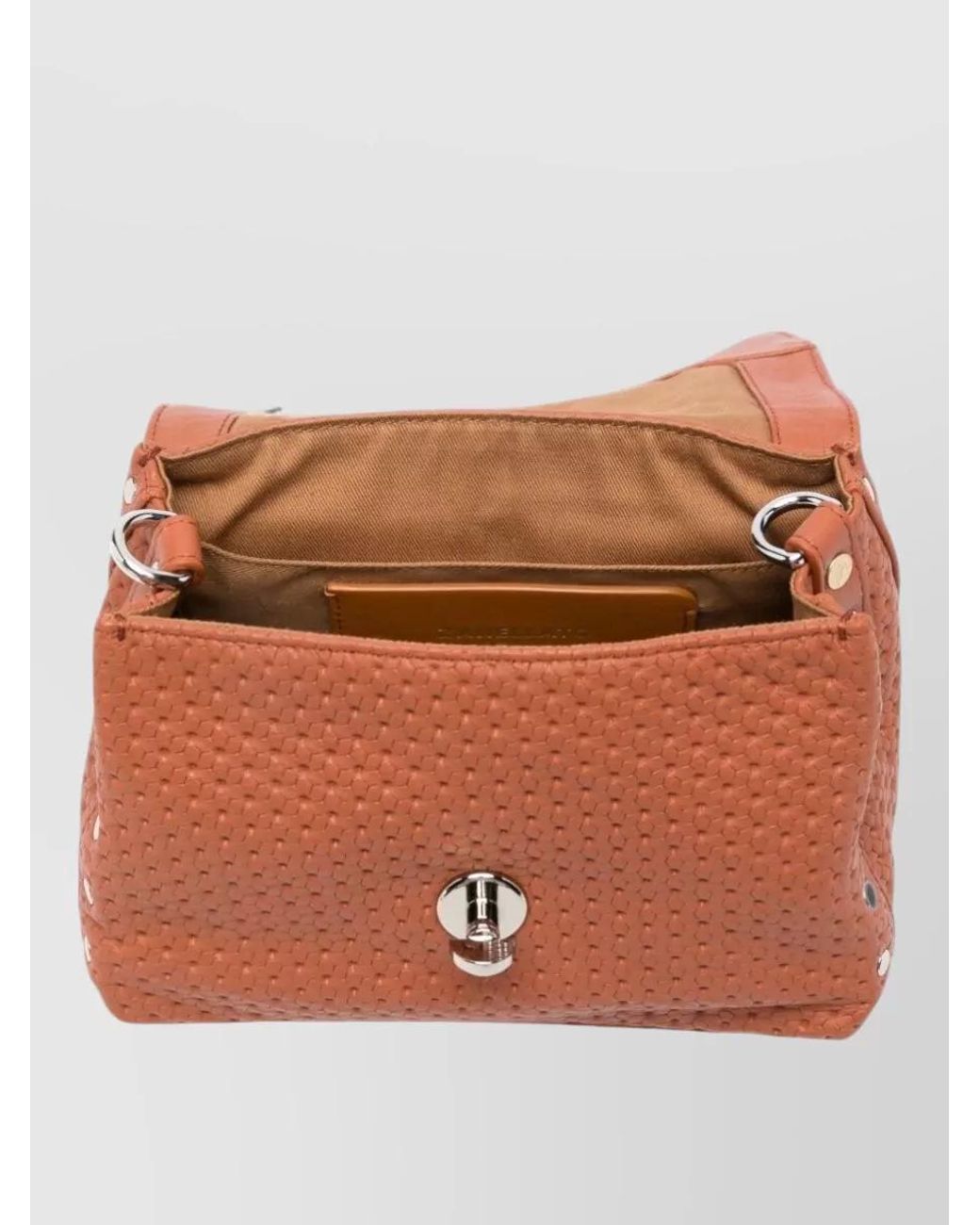 Zanellato Orange Leather Shoulder Bag