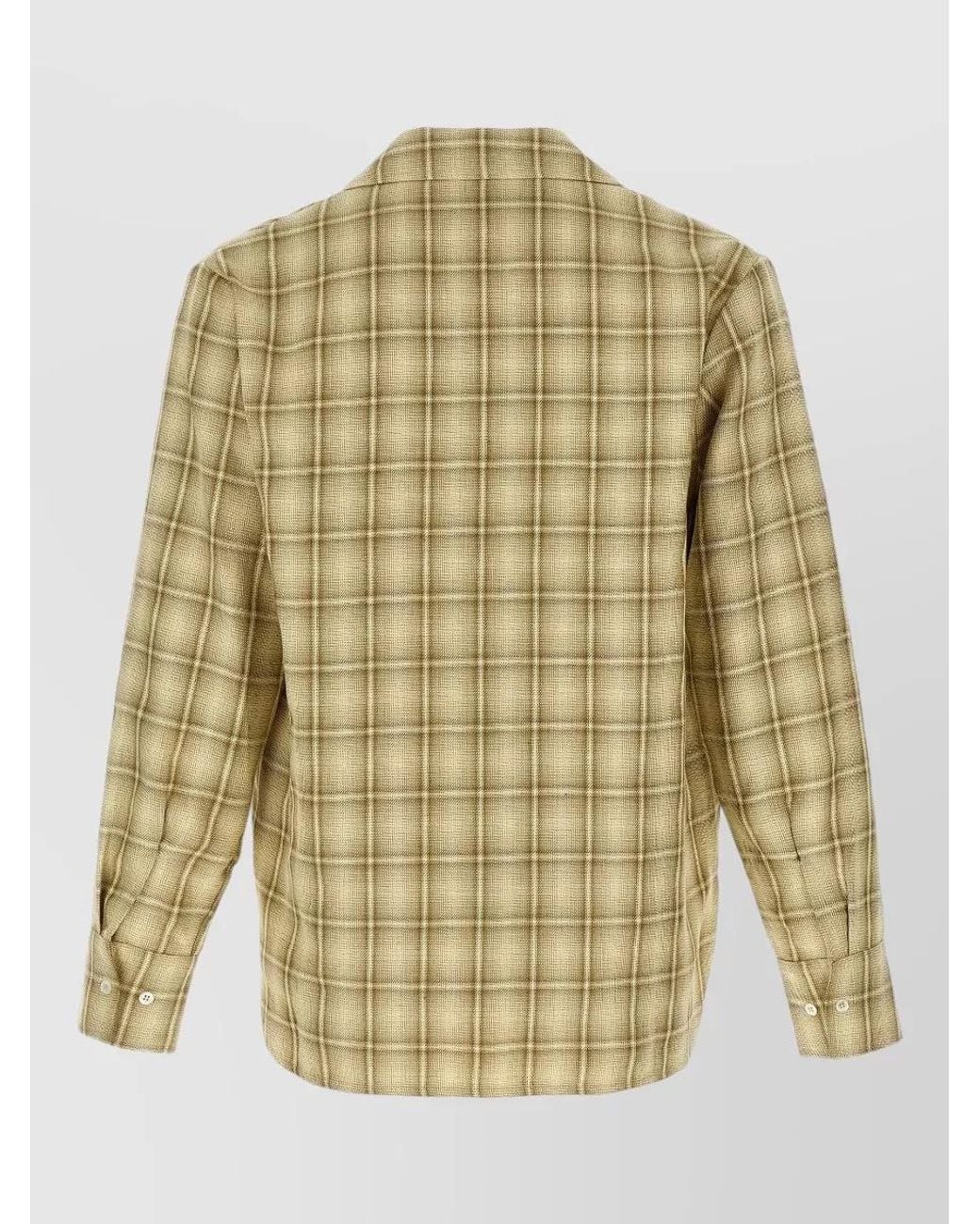 Séfr Metallic Checked Long-Sleeve Shirt for men