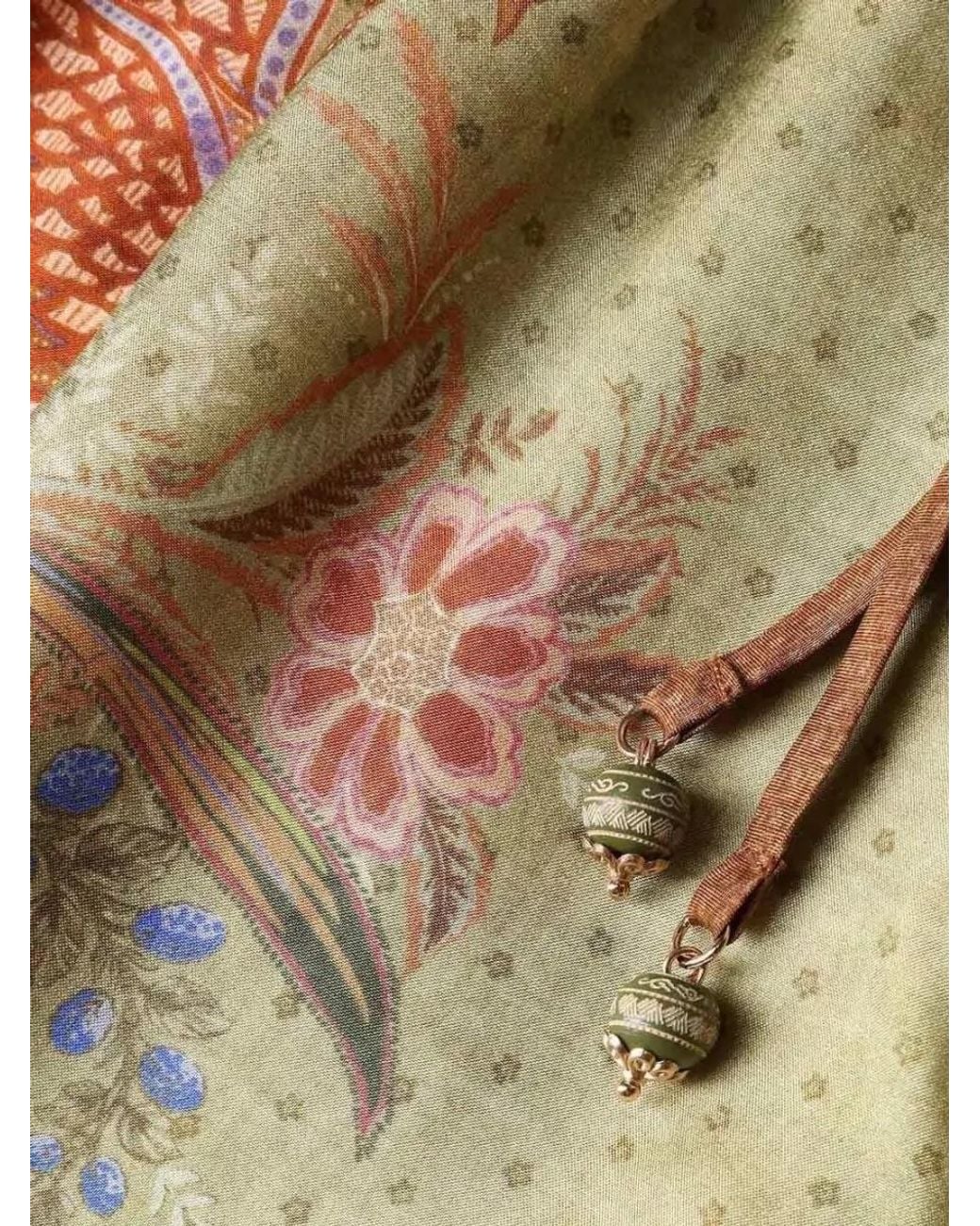 Zimmermann Natural Silk Printed Relaxed Shorts