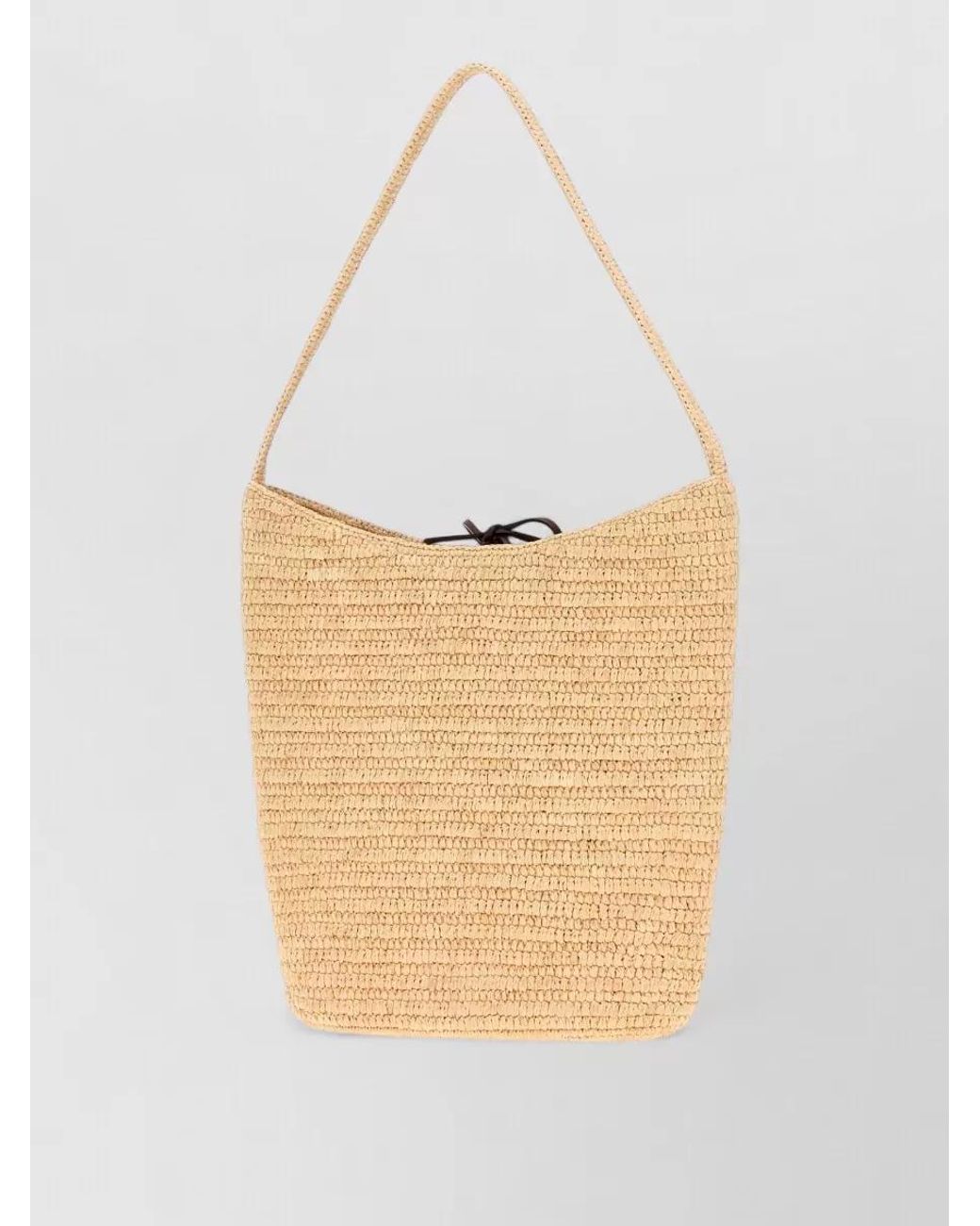 The Row White Raffia Beach Bag