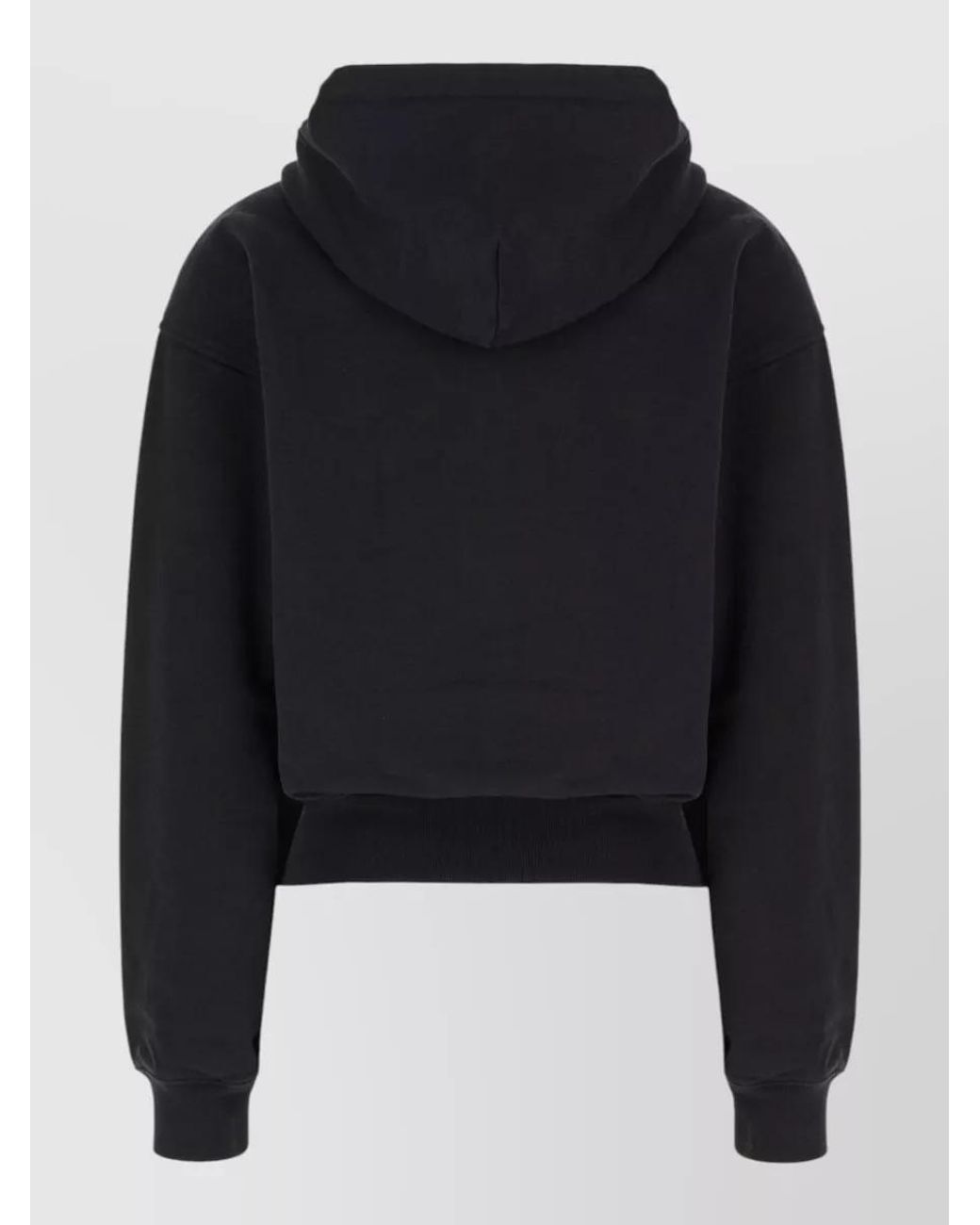 Alexander Wang Black Crystal-Embellished Zip-Up Hoodie
