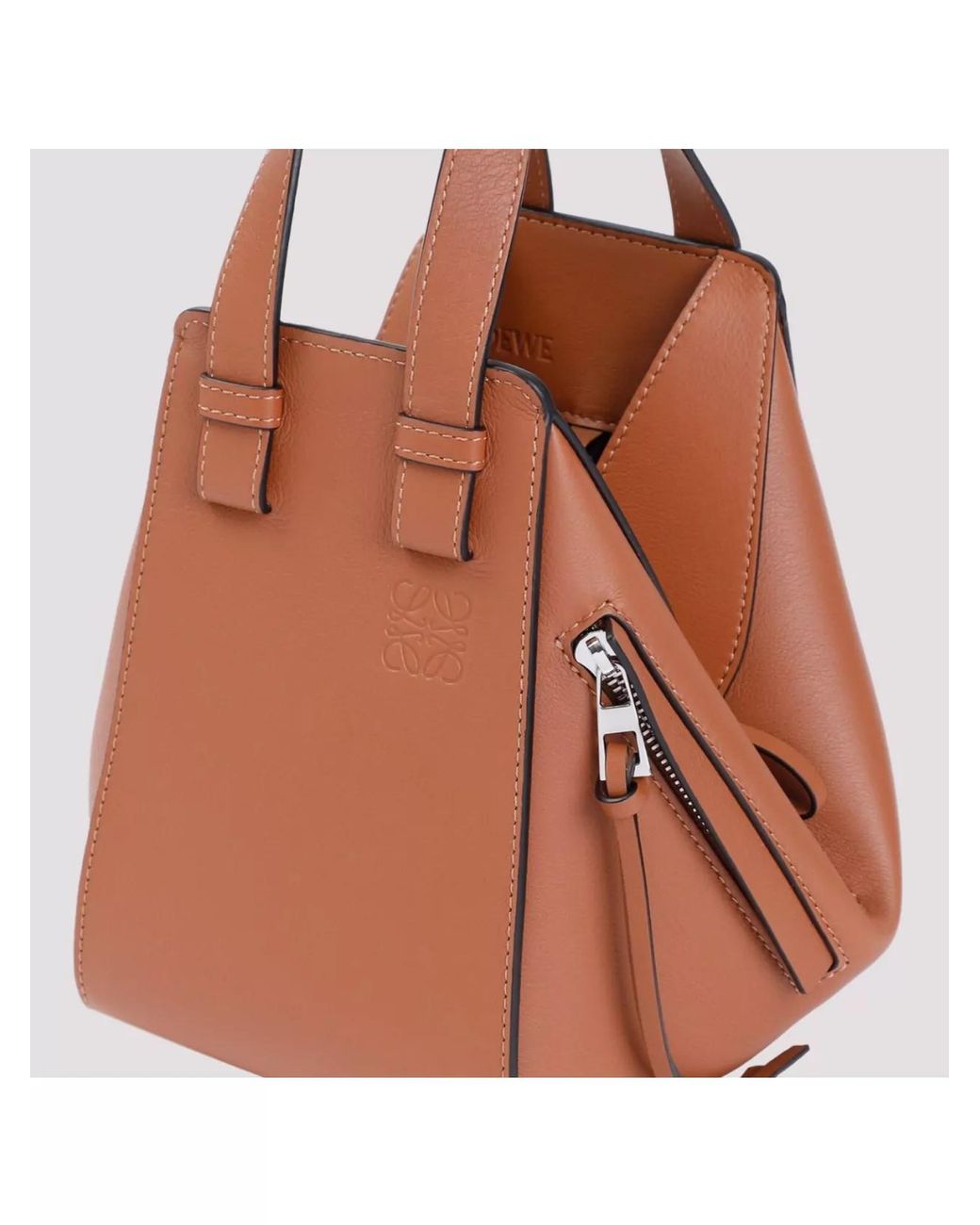 Loewe Brown Compact Shoulder Bag Hammock Style for men