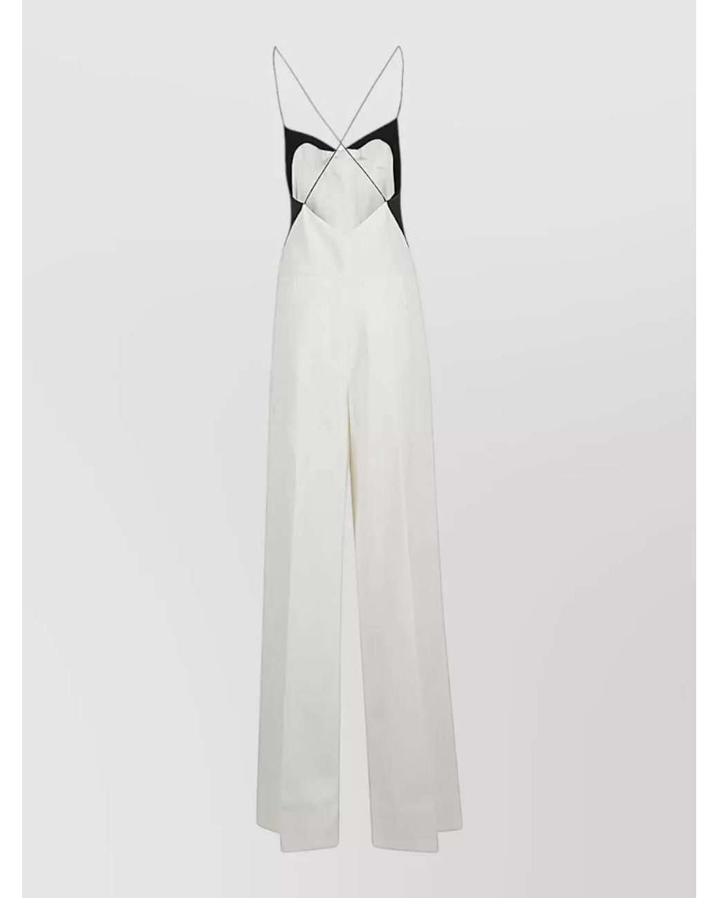 Tom Ford White Silk Long Jumpsuit
