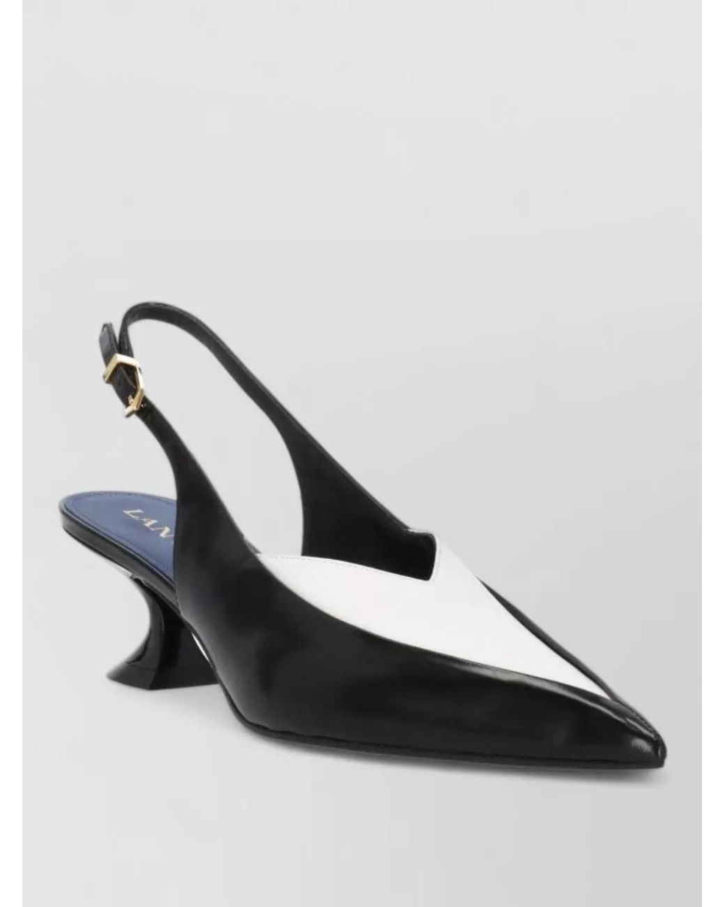 Lanvin Multicolor Patent Leather Slingback Pumps