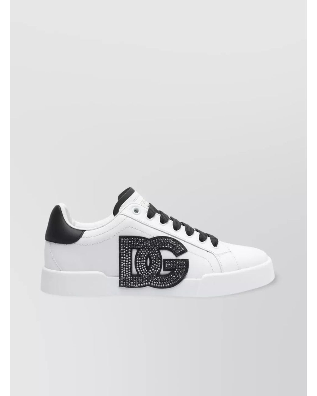 Dolce & Gabbana Metallic Leather Low-Top Sneakers