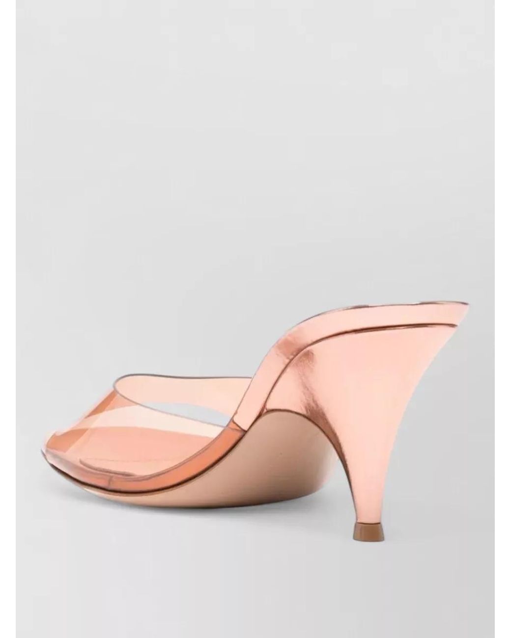 Gianvito Rossi Pink Pvc Sofia 70 Mules