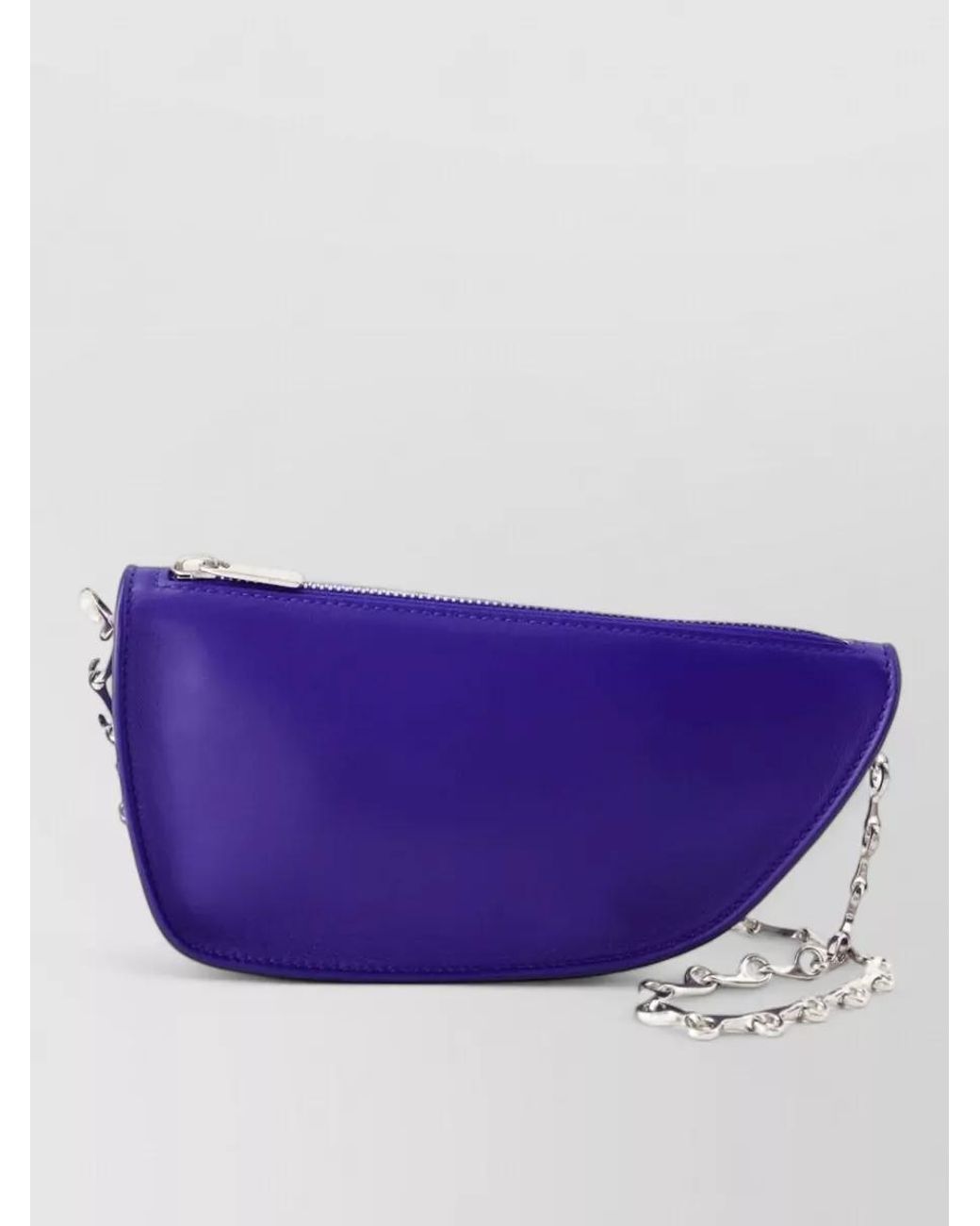 Burberry Purple Micro Shield Quilted Lambskin Shoulder Bag