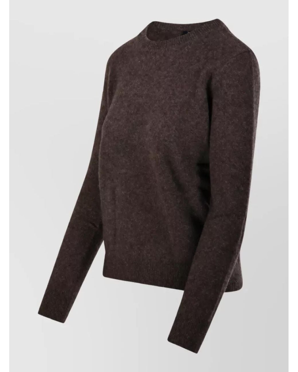 Max Mara Brown Yak Crewneck Sweatshirt