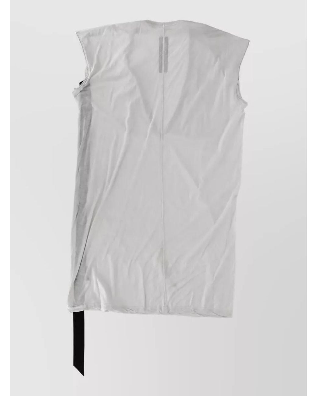 Rick Owens White Cotton T-Shirt for men