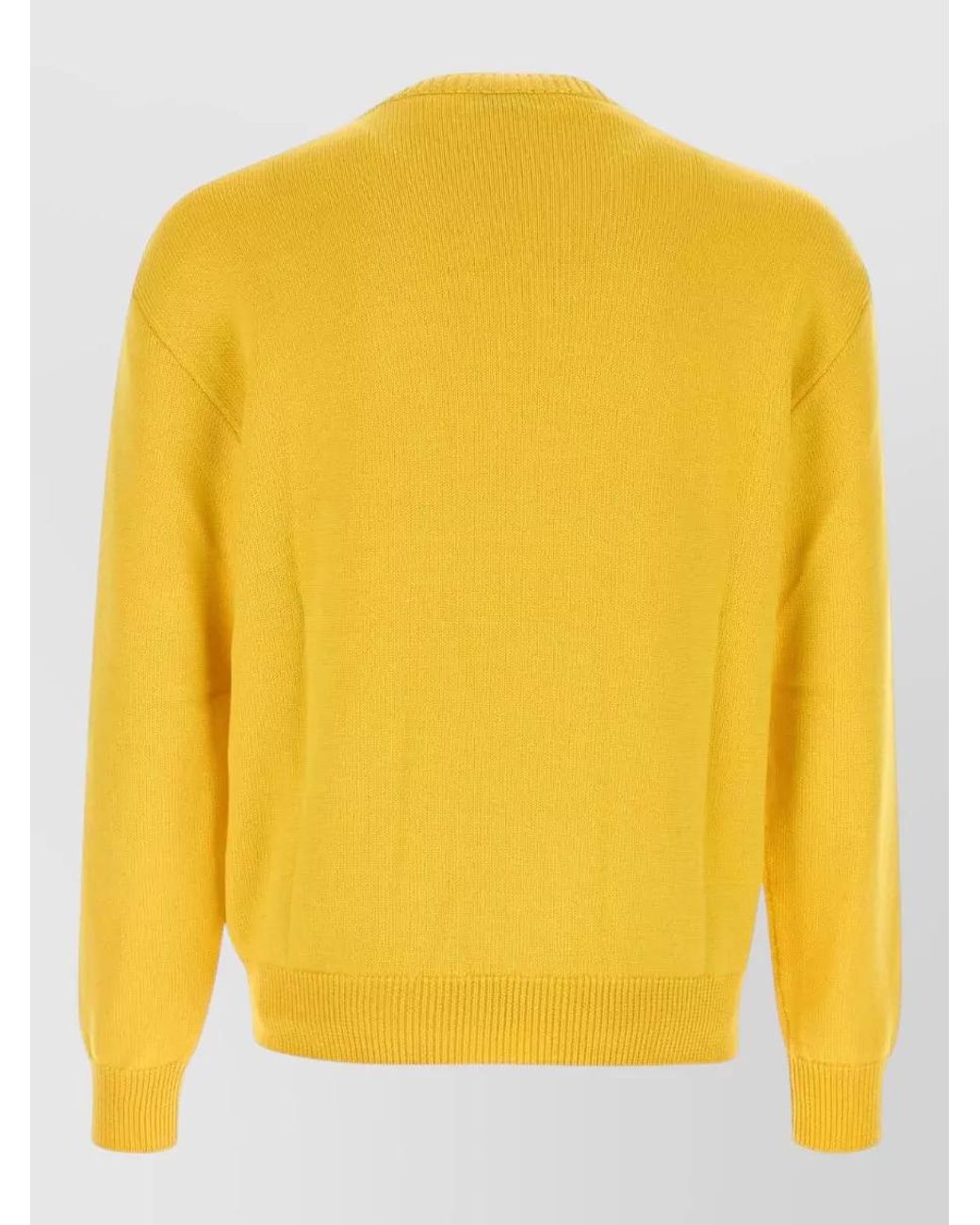 Moschino Yellow Virgin Wool Sweater for men