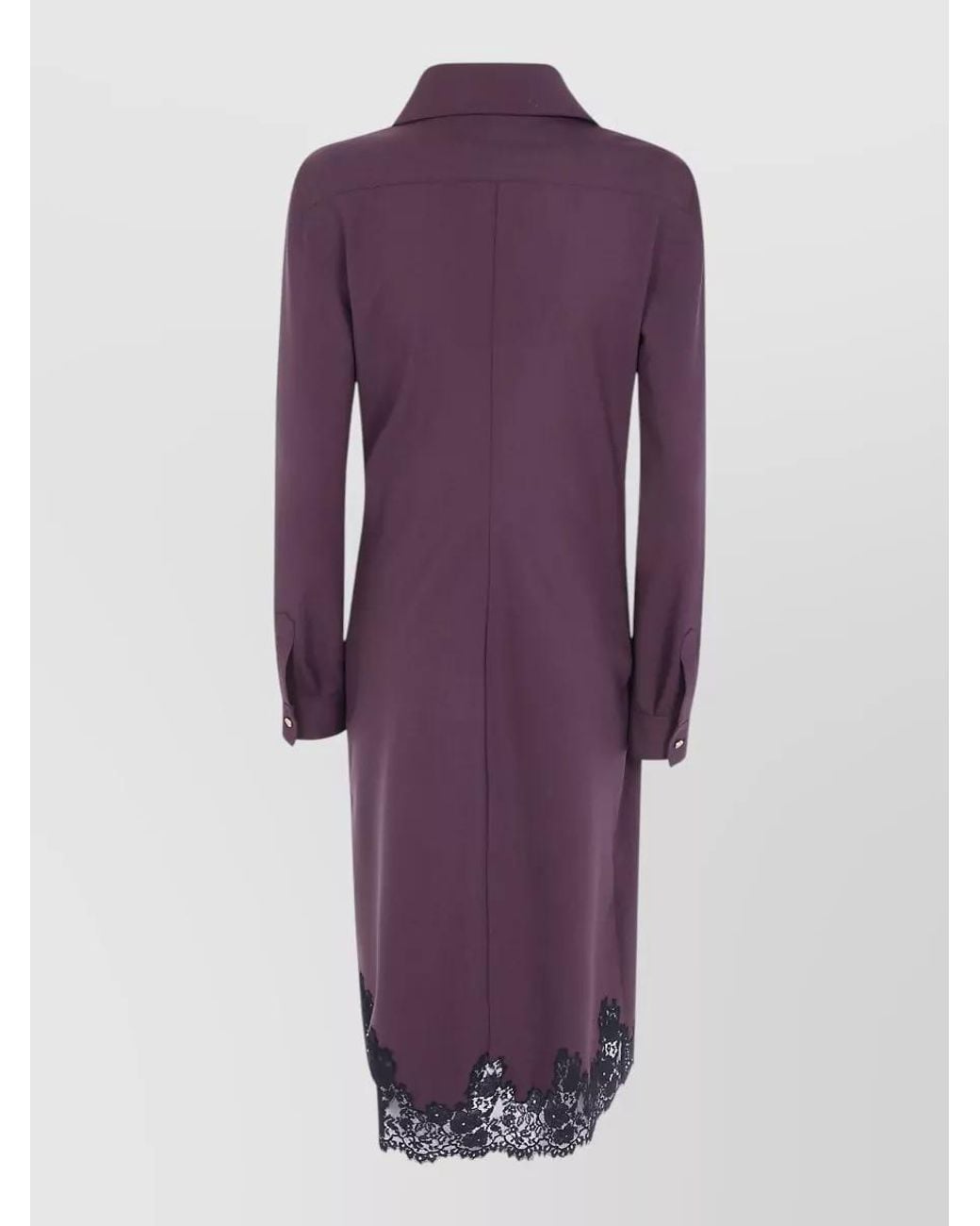 Alberta Ferretti Purple Midi Dress