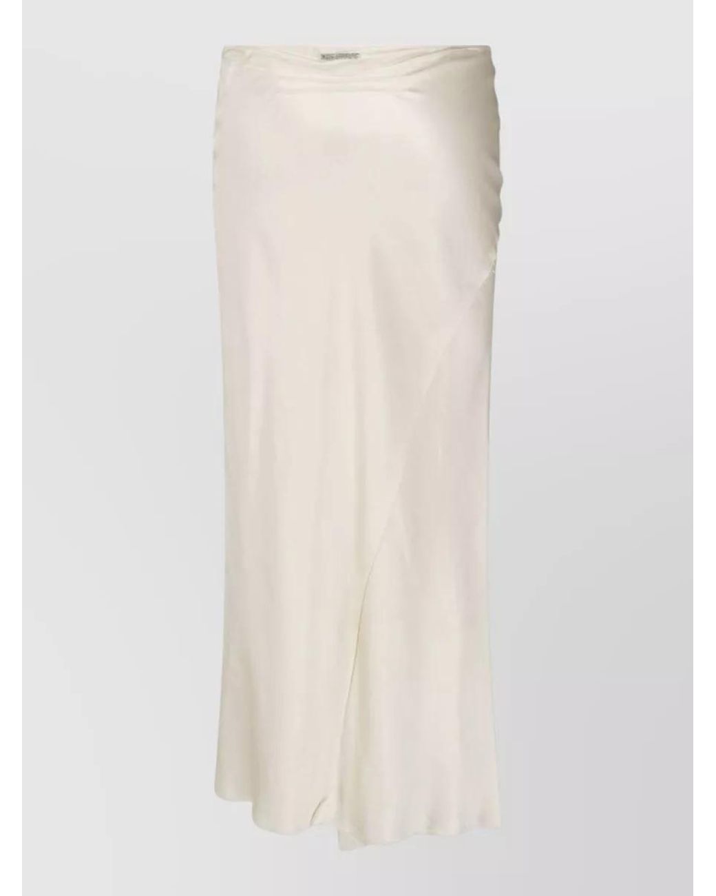 The Attico Natural Viscose Midi Wrap Skirt
