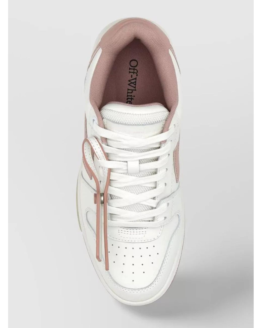 Off-White c/o Virgil Abloh White Leather Out Of Office Low-Top Sneakers
