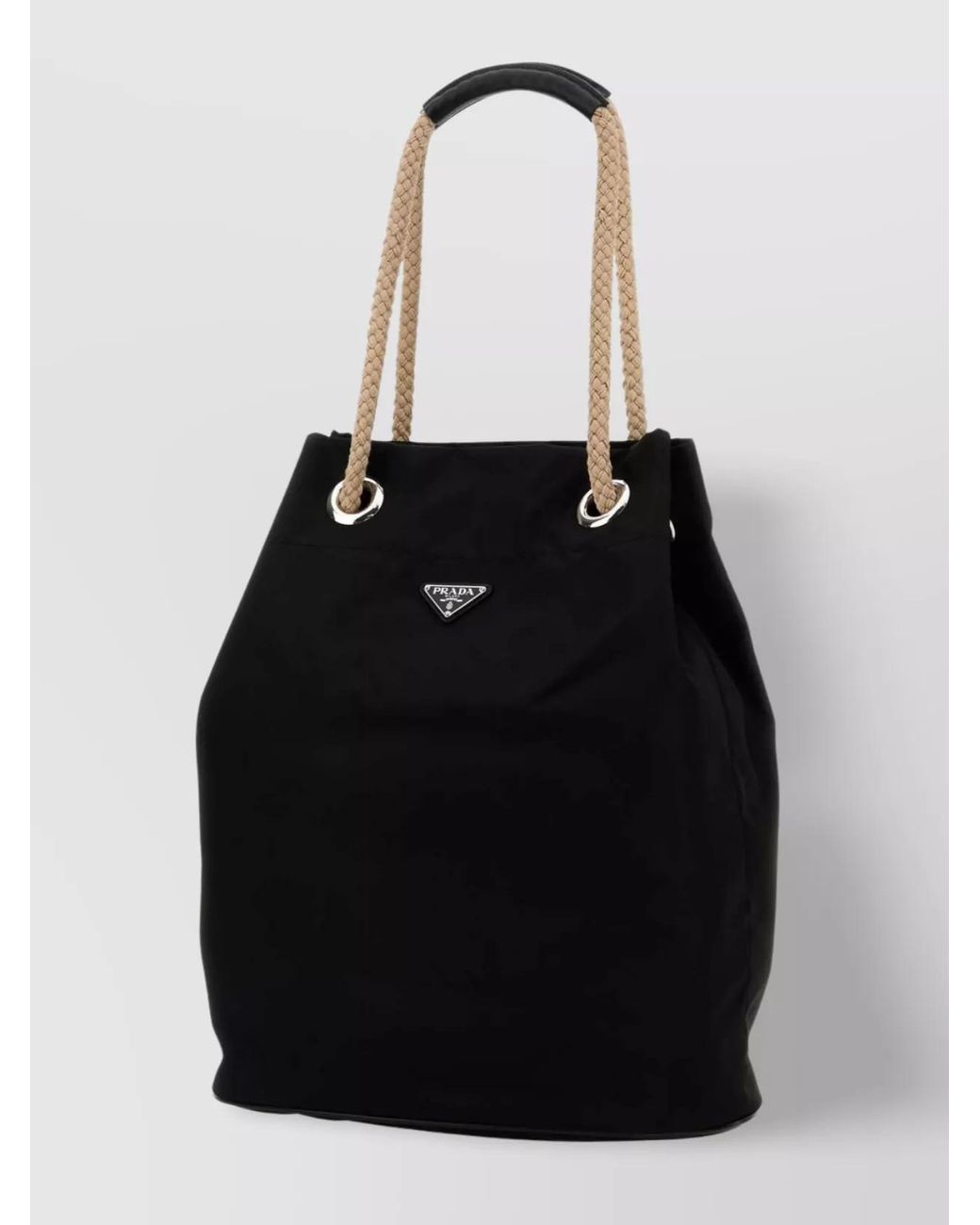 Prada Black Recycled Polyamide Shoulder Bag for men