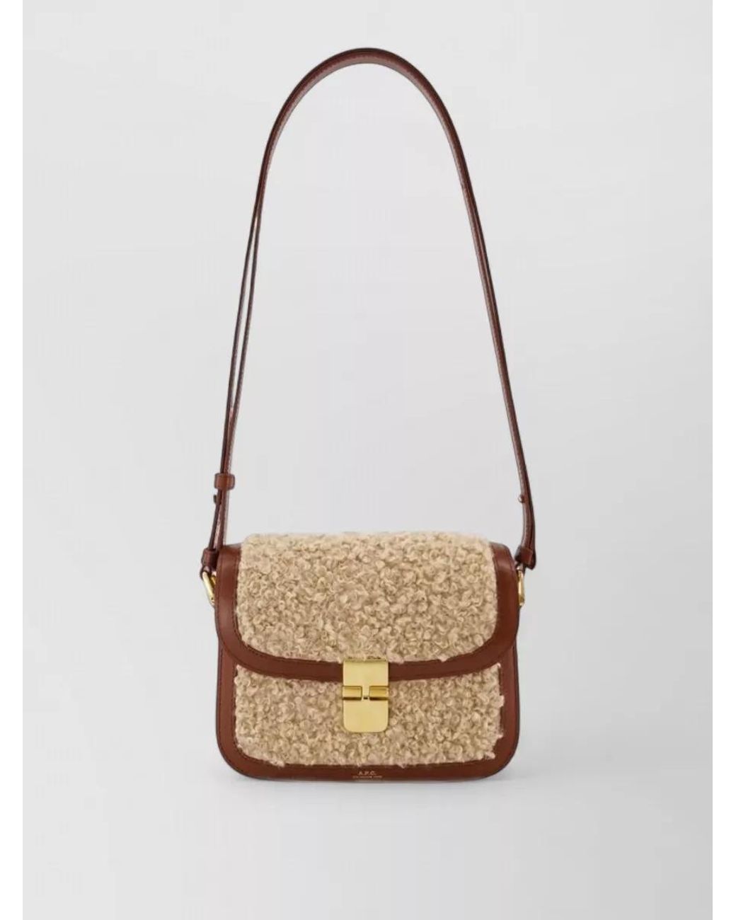 A.P.C. White Grace Small Shoulder Bag