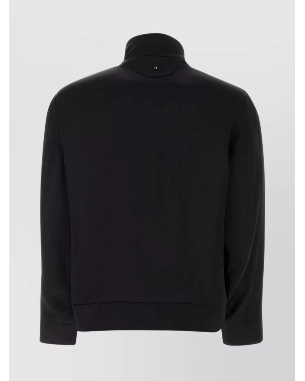 Valentino Garavani Black Satin Zip Sweatshirt for men