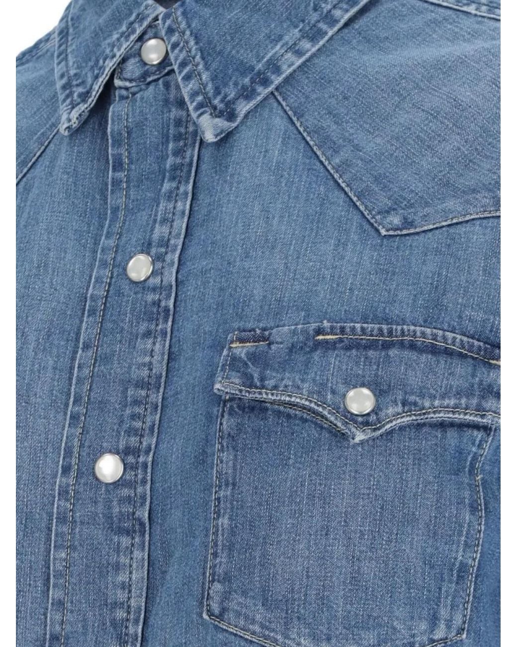 Polo Ralph Lauren Blue Denim Western Shirt