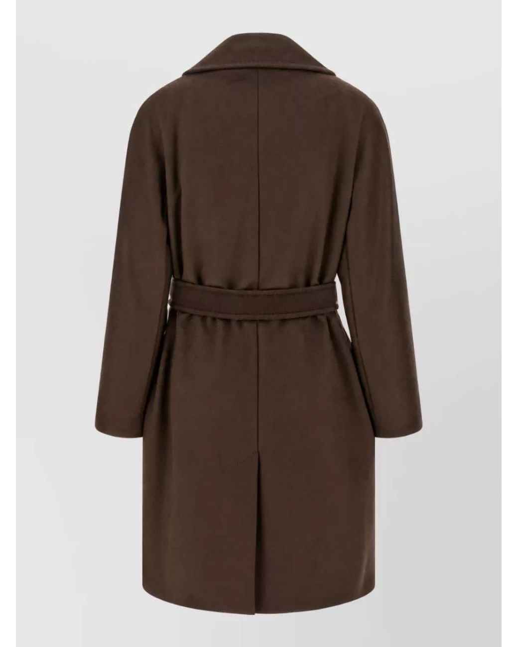 Weekend by Maxmara Brown Wool Belted Coat