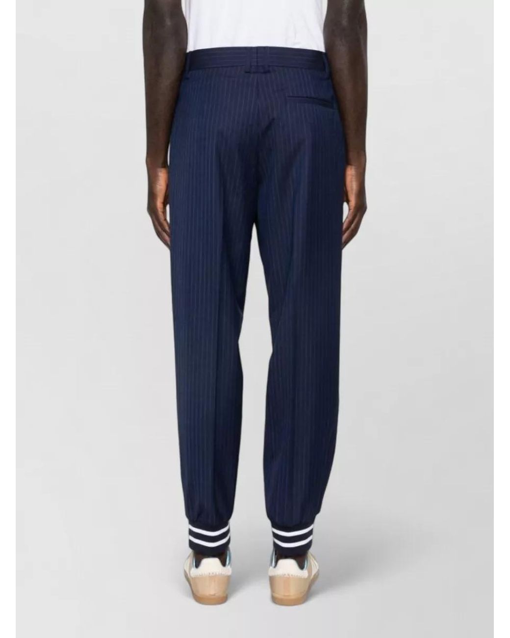 Moschino Blue Tapered Trousers for men