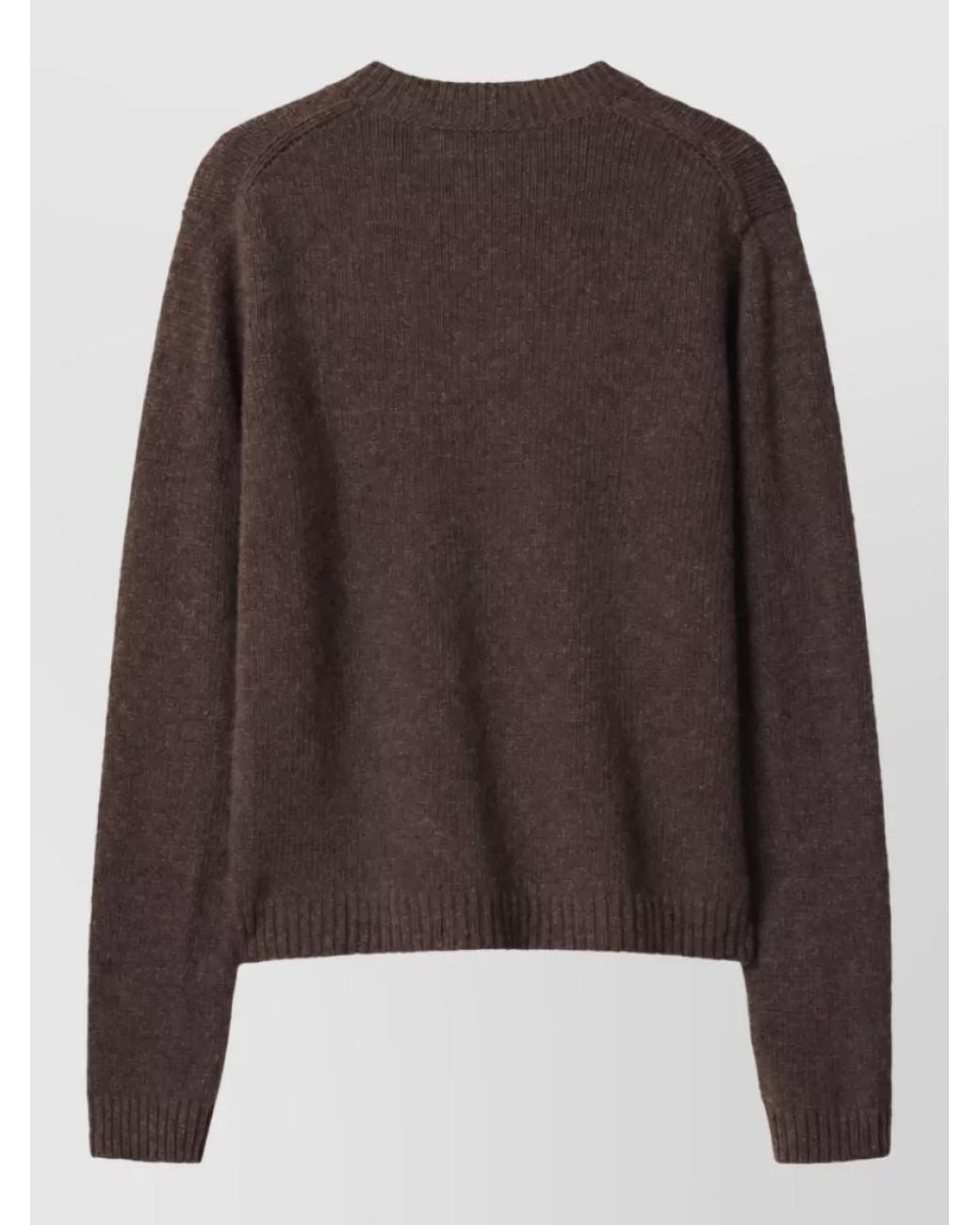 Maison Kitsuné Brown Wool Jumper