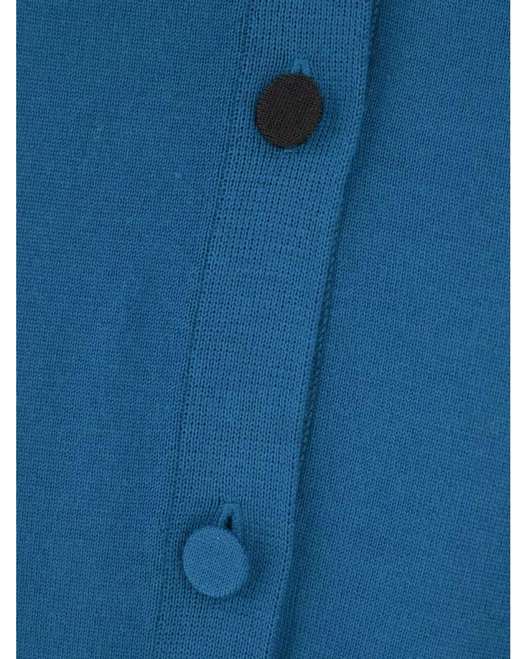 Paul Smith Blue Wool Blend Cardigan