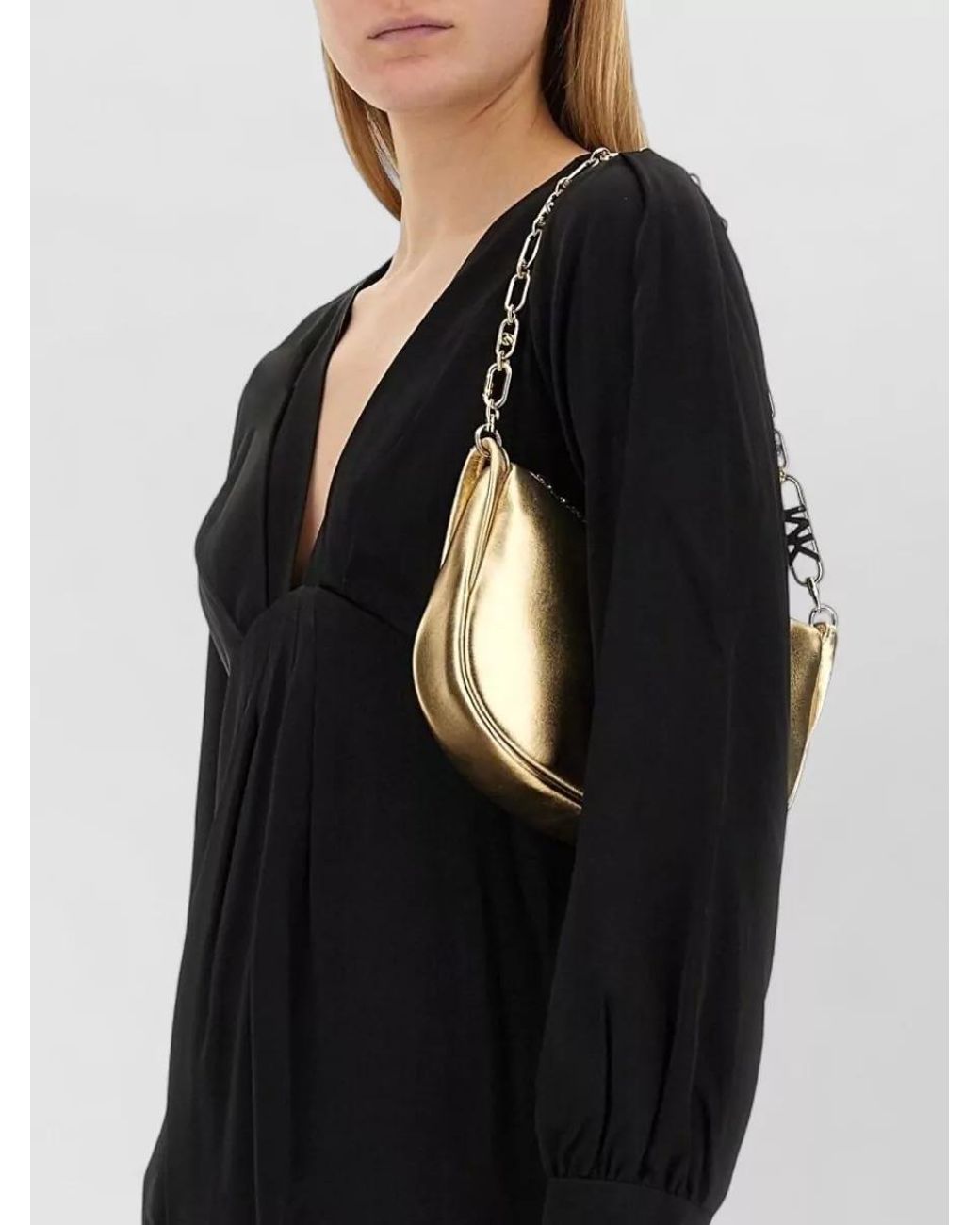 Michael Kors Black V-Neck Mini Dress