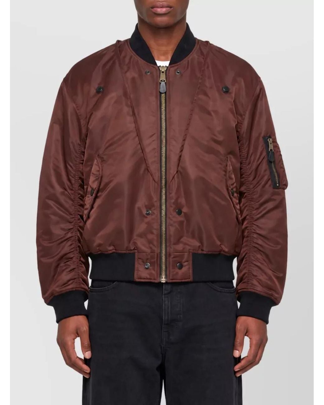 Maison Margiela Red Reversible Quilted Bomber Jacket for men