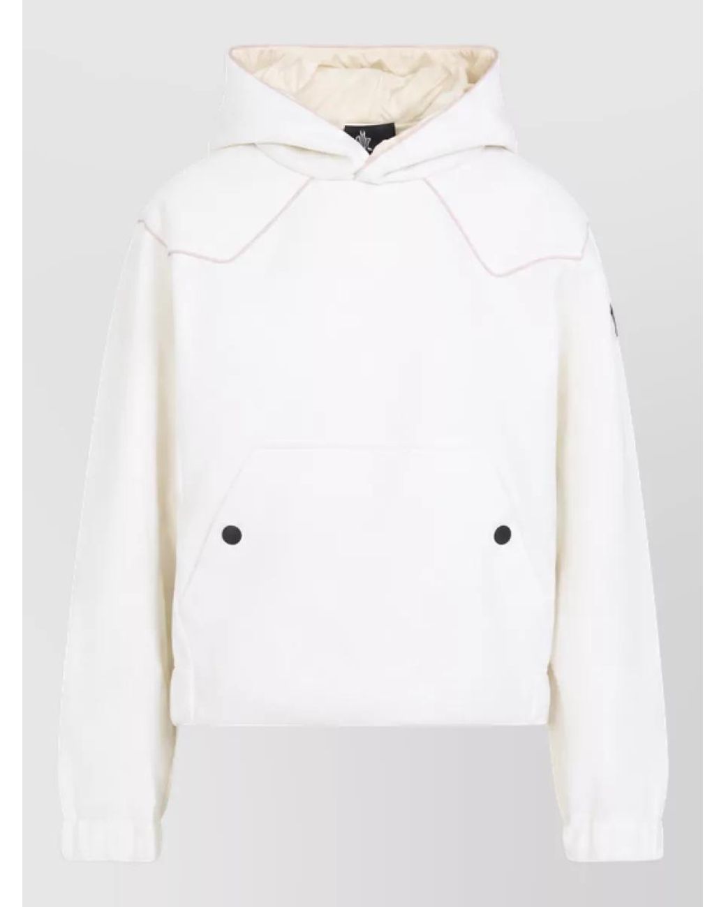 Moncler White Hooded Sweatshirt