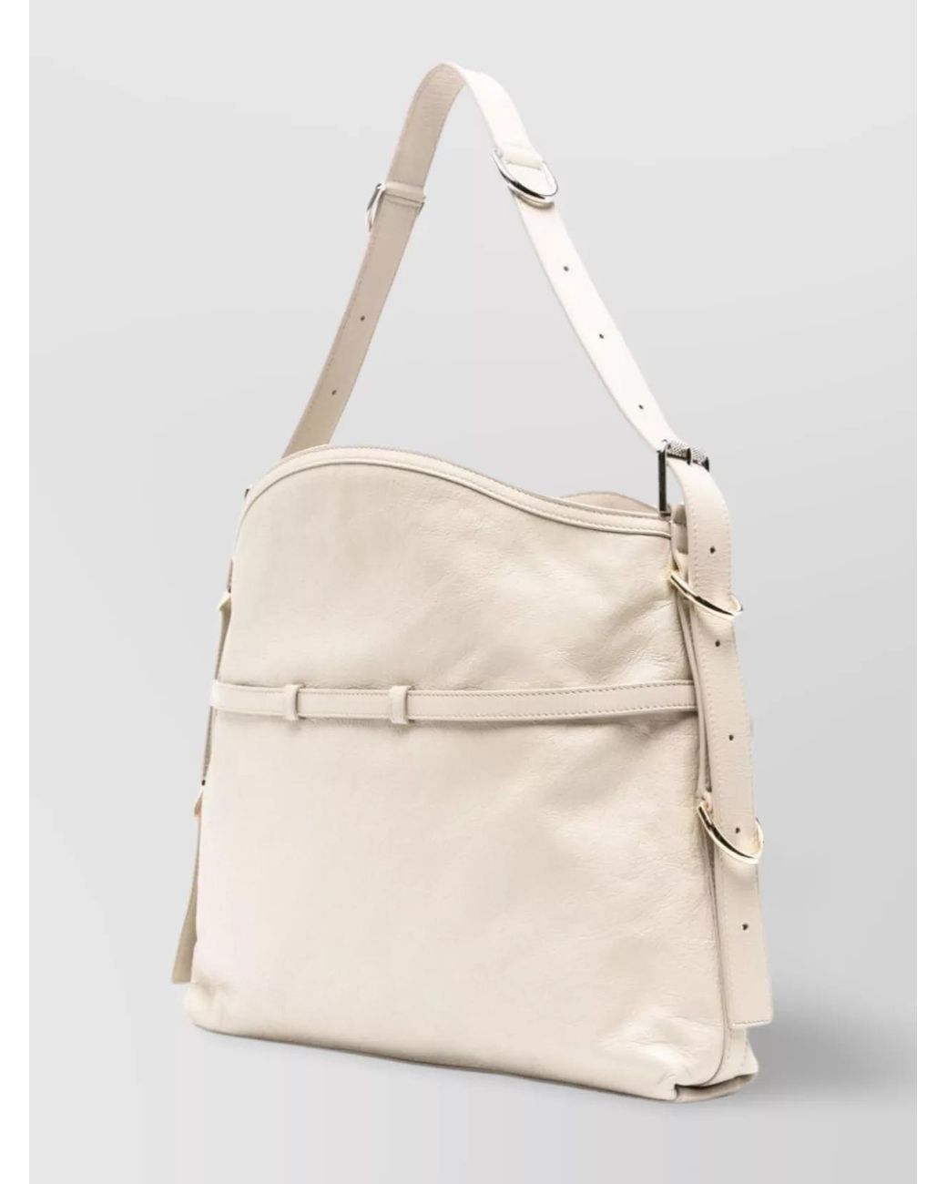 Givenchy Natural Voyou Medium Leather Shoulder Bag