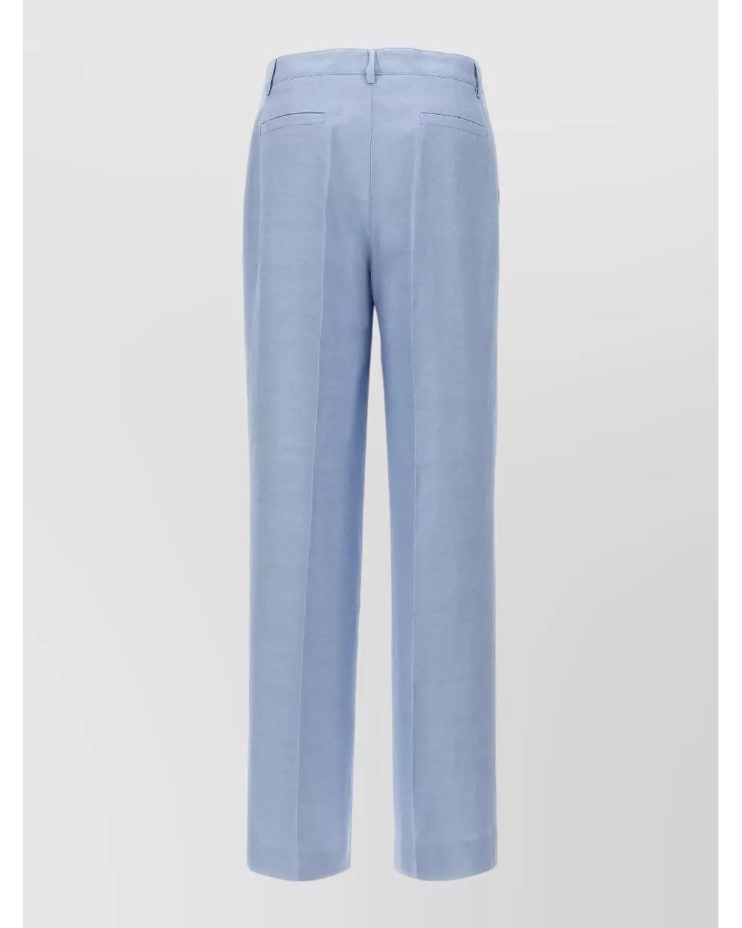 P.A.R.O.S.H. Blue Straight-Leg Trousers