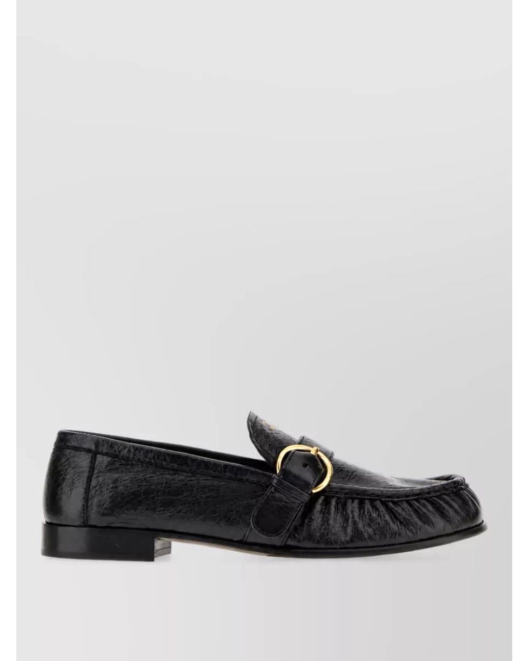 Miu Miu Black Leather Loafers