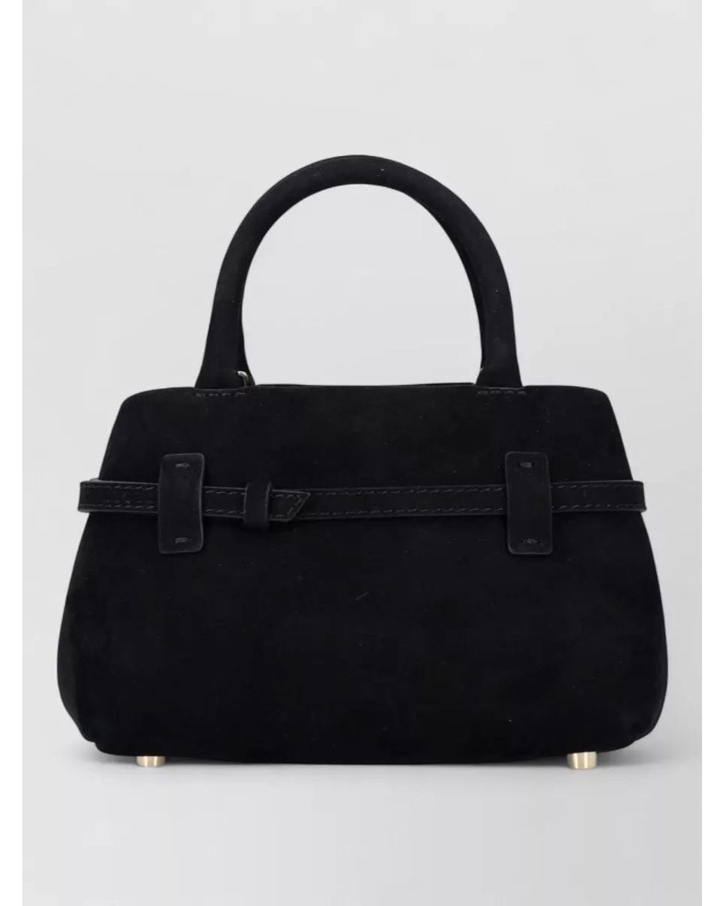 MANU Atelier Black Leather Shoulder Bag