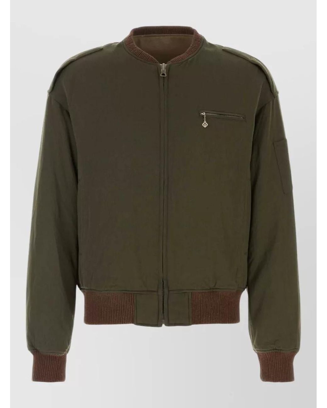 Visvim Green Wool Down Bomber Jacket for men
