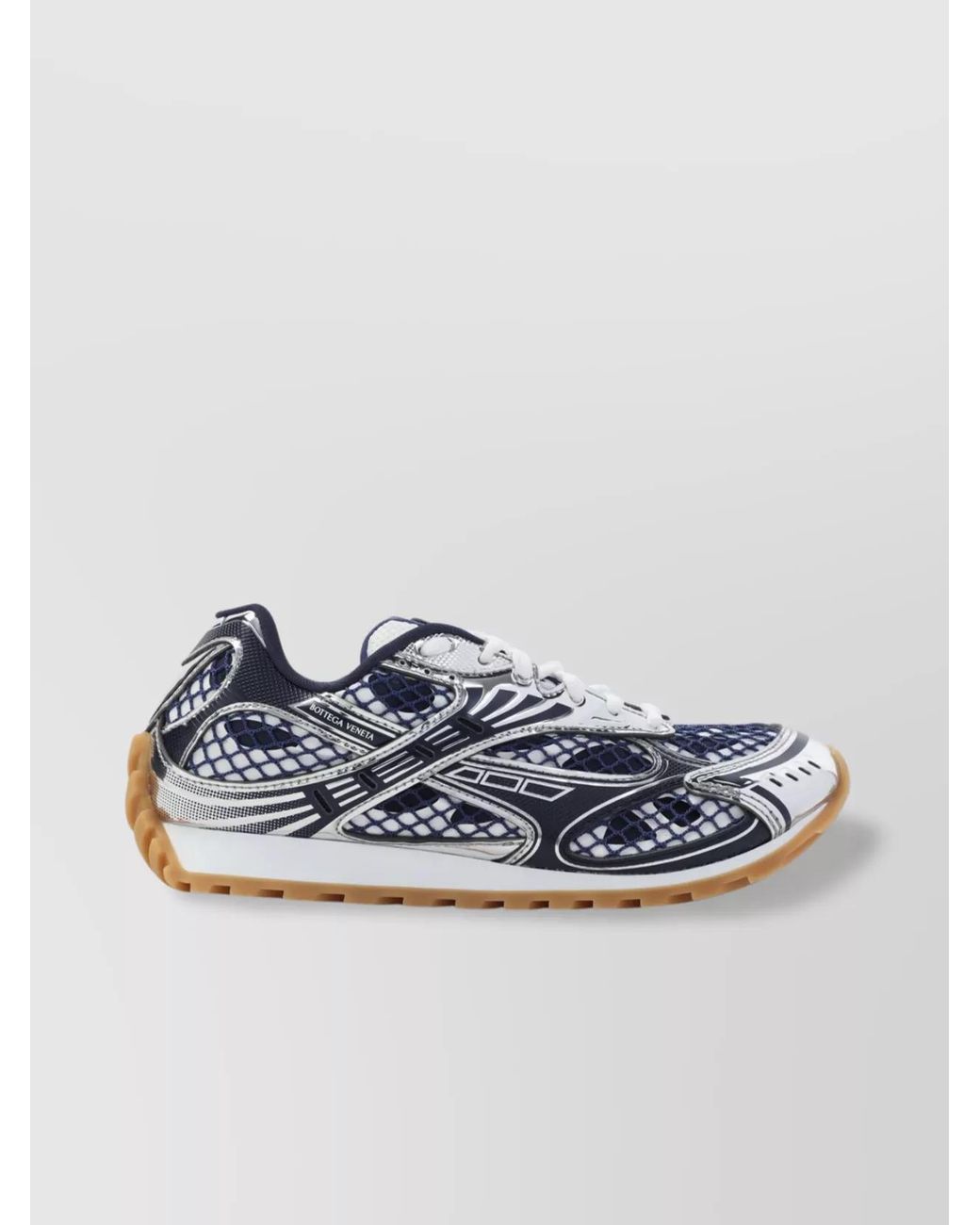 Bottega Veneta Blue Leather Orbit Low-Top Sneakers