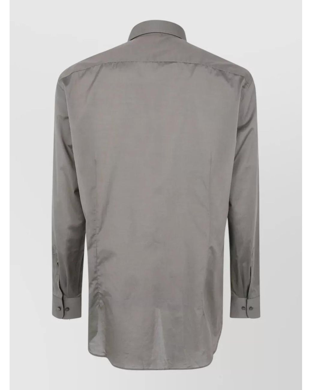 Etro Gray Cotton Classic Shirt for men