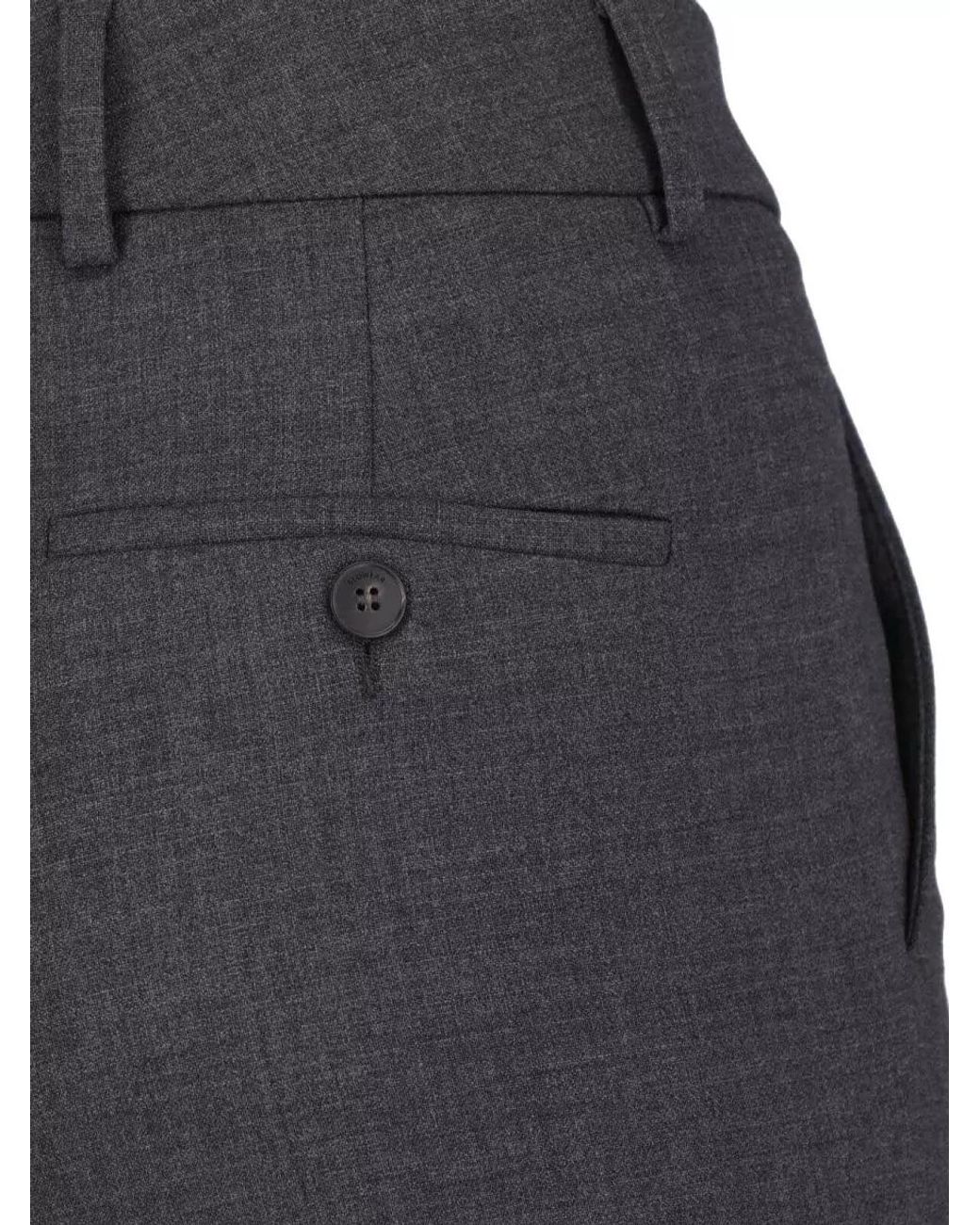 Incotex Gray Straight-Leg Suit Trousers